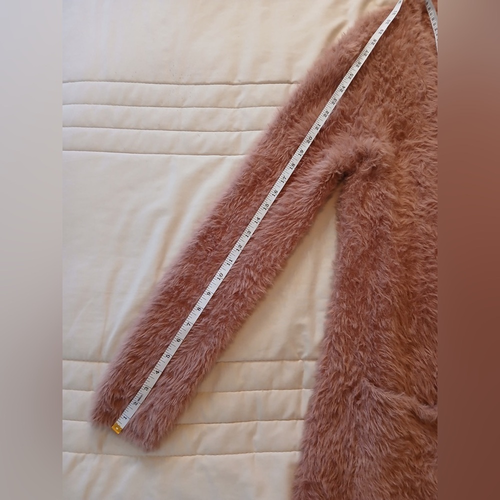 Free People Fuzzy Pink Cardigan - Picture 7 of 10